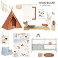 Load image into Gallery viewer, FOREST DREAM M children's rug with forest animals pattern