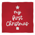 Load image into Gallery viewer, Swaddle Blanket + Plush Bear Rattle - My First Christmas