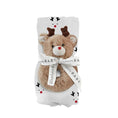 Load image into Gallery viewer, Swaddle Blanket + Plush Reindeer Rattle - Reindeer