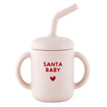Load image into Gallery viewer, Silicone Sippy Cup - Santa Baby