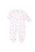 Load image into Gallery viewer, Pink Safari Zipper Footie
