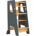 Load image into Gallery viewer, Adjustable Toddler Kitchen Tower with Safety Bars
