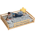 Load image into Gallery viewer, Full-Size Montessori Floor Bed with Strong Slatted Frame