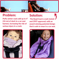 Load image into Gallery viewer, Car Seat Coat | The Road Coat Vegan - Purple Raptor