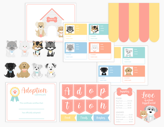 Pet Adoption Clinic Dramatic Play