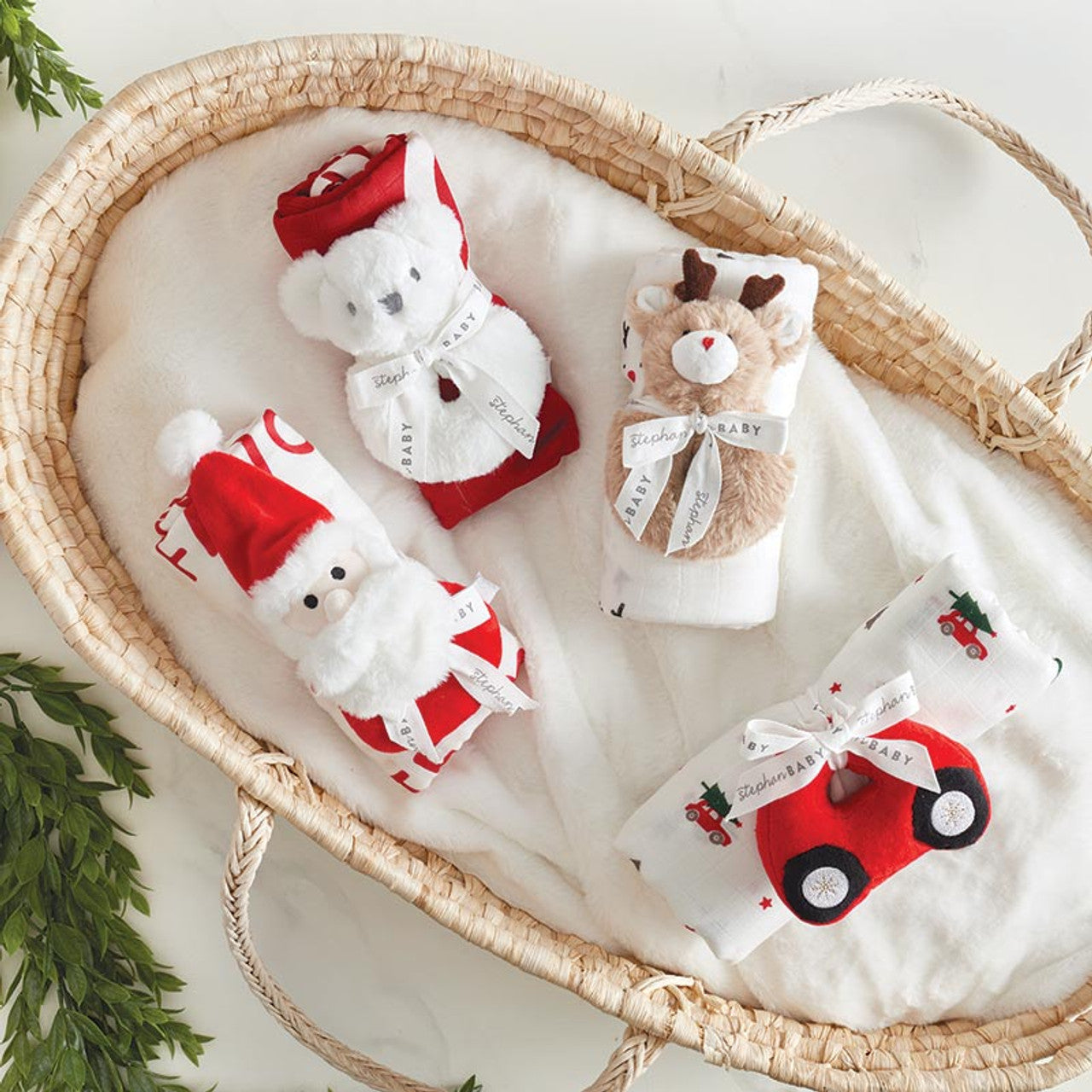 Swaddle Blanket - Plush Car Rattle