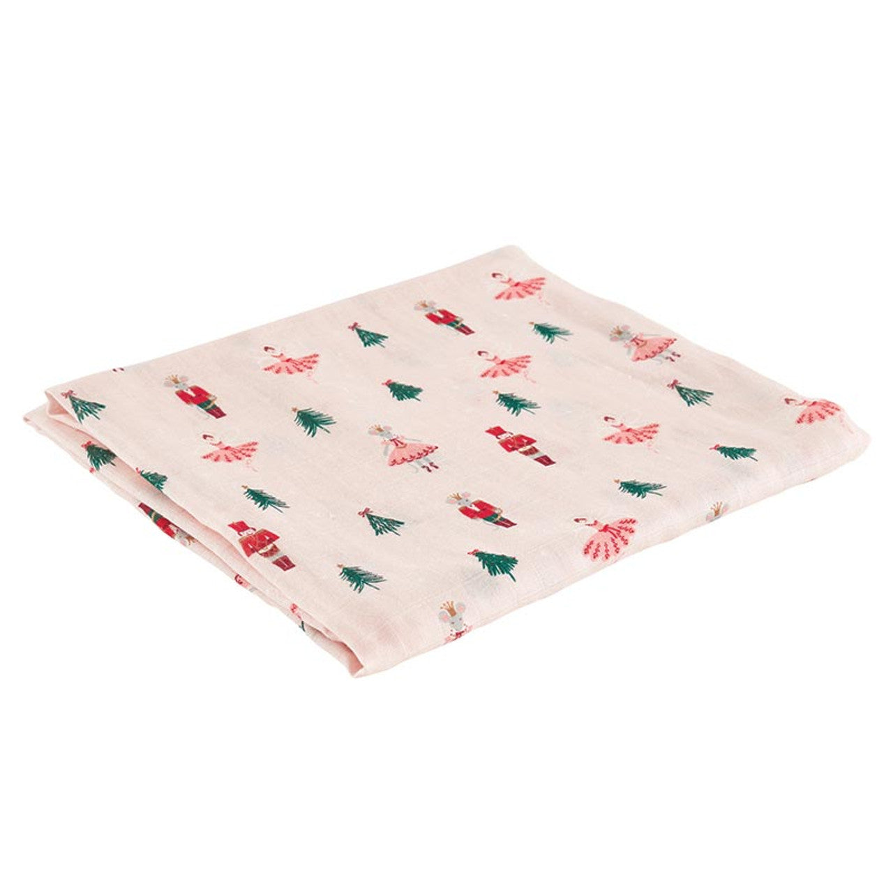Swaddles with Plush Rattle - Mouse Queen