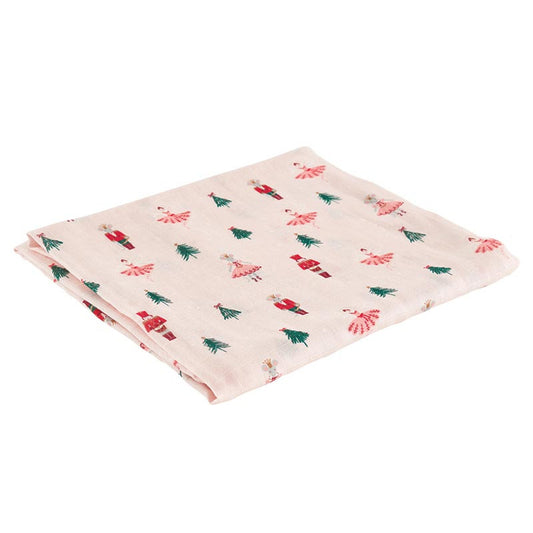 Swaddles with Plush Rattle - Mouse Queen