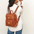 Load image into Gallery viewer, Petit Diaper Bag Caramel