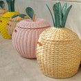 Load image into Gallery viewer, Pineapple Rattan Storage Basket Natural - Medium
