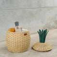 Load image into Gallery viewer, Pineapple Rattan Storage Basket Natural - Medium