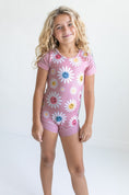 Load image into Gallery viewer, Pink Dot Smiley Floral Leotard