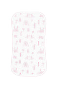 Load image into Gallery viewer, Pink London Toile Burp Cloth