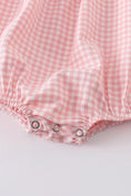 Load image into Gallery viewer, Baby Girls Strawberry Plaid Smocked Romper