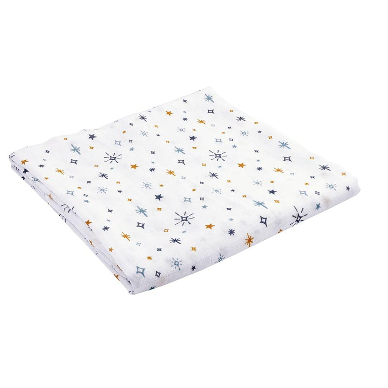 Swaddles with Plush Rattle - Stars