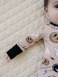 Load image into Gallery viewer, Bamboo Zip Romper | Latte Rad Vibes