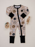 Load image into Gallery viewer, Bamboo Zip Romper | Latte Rad Vibes