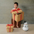 Load image into Gallery viewer, Rattan Storage Gift Boxes - Set of 2