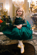 Load image into Gallery viewer, SARAH EMERALD SMOCKED DRESS
