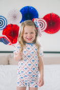 Load image into Gallery viewer, Red White & Bows 2pc Bamboo Pajamas