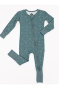 Load image into Gallery viewer, Bamboo One Piece Zip Pajama - Starlit Sky