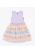 Load image into Gallery viewer, PREORDER! Bamboo Tulle Dress - Rainbow Ombre Twinkle