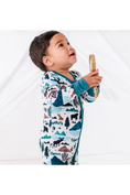 Load image into Gallery viewer, Bamboo One Piece Zip Pajama - Into the Wild