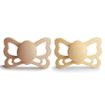 Load image into Gallery viewer, FRIGG Butterfly Anatomical Silicone Pacifier 2-Pack (6-18 Months)