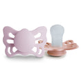 Load image into Gallery viewer, FRIGG Butterfly Anatomical Silicone Pacifier 2-Pack (0-6 Months)