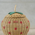 Load image into Gallery viewer, Strawberry Wicker Rattan Basket