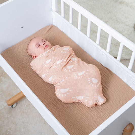 Muslin Swaddle Blanket in Sun & Rainbow, 2 Pack