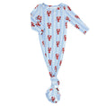 Load image into Gallery viewer, Knotted Gown - Blue Stripes + Lobsters