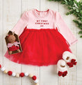 Load image into Gallery viewer, Long Sleeve Tutu Dress - My First Christmas