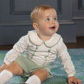 Load image into Gallery viewer, Long Sleeve Barrett Bubble in Hanover Herringbone