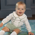 Load image into Gallery viewer, Long Sleeve Barrett Bubble in Hanover Herringbone