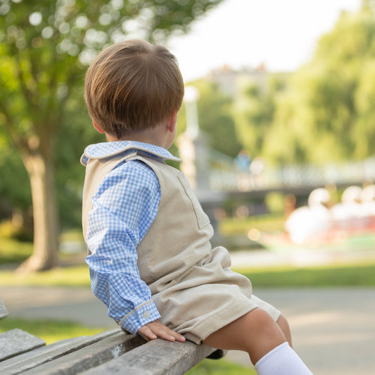 Oliver Overalls in King's Way Khaki Corduroy