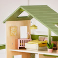 Load image into Gallery viewer, Tiny Land® Sweetwood Edge Dollhouse - Green & Pink
