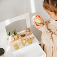 Load image into Gallery viewer, Tiny Land® Wooden Play Kitchen for Toddlers - Honey Kitchenette Pretend Cooking Set