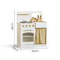 Load image into Gallery viewer, Tiny Land® Wooden Play Kitchen for Toddlers - Honey Kitchenette Pretend Cooking Set