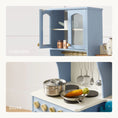 Load image into Gallery viewer, Tiny Land® Pretend Play Kitchen for Kids - Serenity Wooden Kitchen – Blue