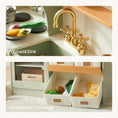 Load image into Gallery viewer, Tiny Land® Pretend Play Kitchen for Toddlers - Serenity Wooden Kitchen – Green
