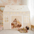 Load image into Gallery viewer, Tiny Land® Playhouse Tent – Natural Cream Indoor Tent for Kids