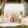 Load image into Gallery viewer, Tiny Land® Playhouse Tent – Natural Cream Indoor Tent for Kids
