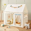 Load image into Gallery viewer, Tiny Land® Sweet Citrus Kids Play Tent – White and Blue Indoor Playhouse