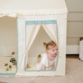 Load image into Gallery viewer, Tiny Land® Sweet Citrus Kids Play Tent – White and Blue Indoor Playhouse