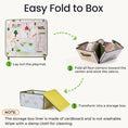 Load image into Gallery viewer, Tiny Land® 110-Piece Wooden Train Set with Folding Storage Box