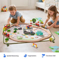 Load image into Gallery viewer, Tiny Land® 110-Piece Wooden Train Set with Folding Storage Box