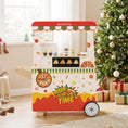 Load image into Gallery viewer, Kids Pizza Food Truck Wooden Pretend Play Snack Cart with Oven-Pink
