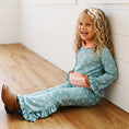 Load image into Gallery viewer, Teal Bow Lucy Hooded Set