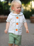 Load image into Gallery viewer, Thanksgiving & Halloween Pumpkin Applique Boy's Set